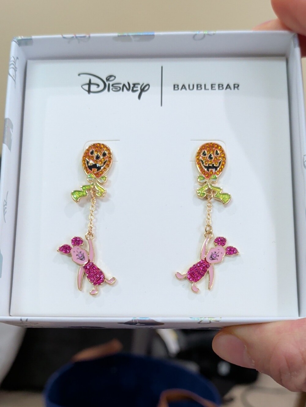 BaubleBar Disney Piglet Winnie The Pooh Halloween Dangling Earrings NWT